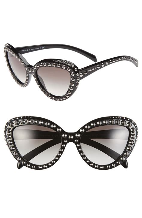 prada cat eye reading glasses|prada cat eye studded sunglasses.